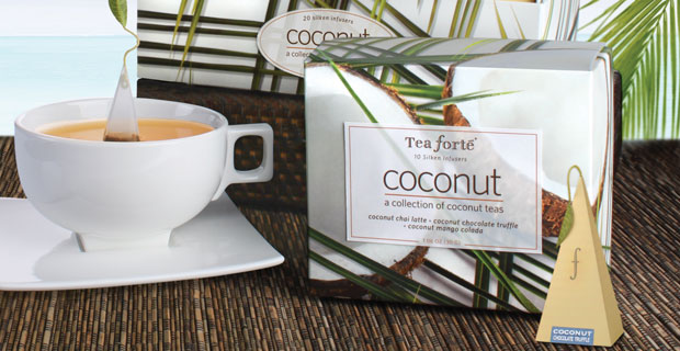 The tropical taste of paradise. Delicious, captivating cups of coconut tea, fragrant and flavorful with creamy, rich, shredded coconut.