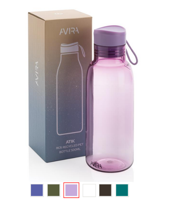 Ūdens pudeles "AVIRA", 500 ml