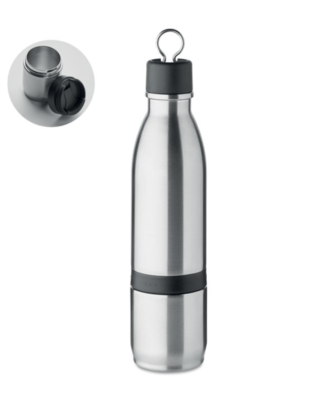 2-in-1 double wall  bottle "Atera" 500 ml + 310 ml mug