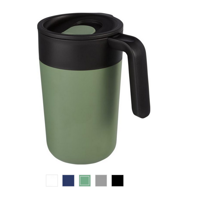 Nordia 400 ml double-wall recycled mug