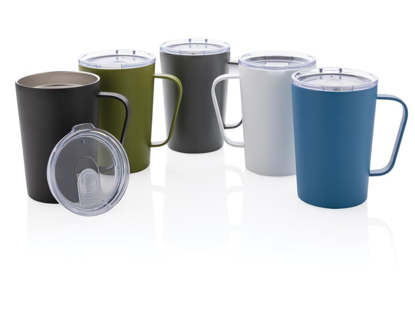 RCS Recycled stainless steel modern vacuum mug with lid "TRIP MOOD ", 420 ml
