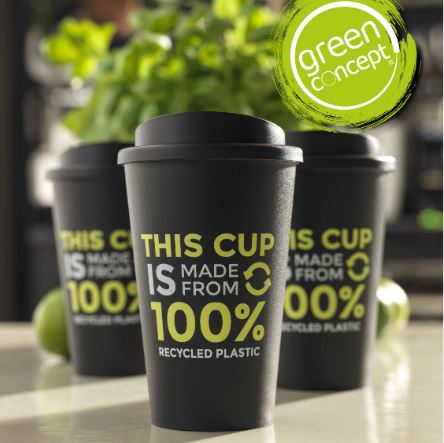 Americano Recycled 350 ml spill-proof tumbler