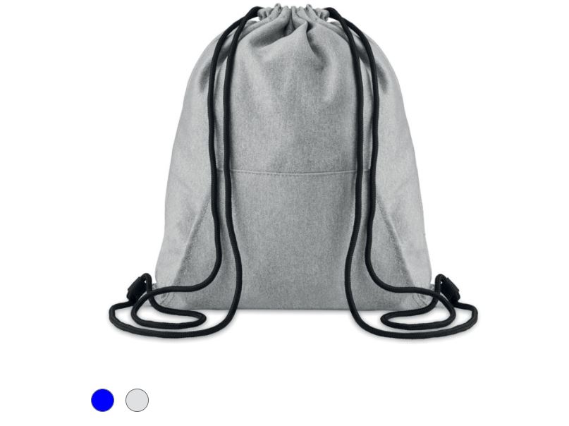 Drawstring bag "Sweatstring" with front pocket and logo