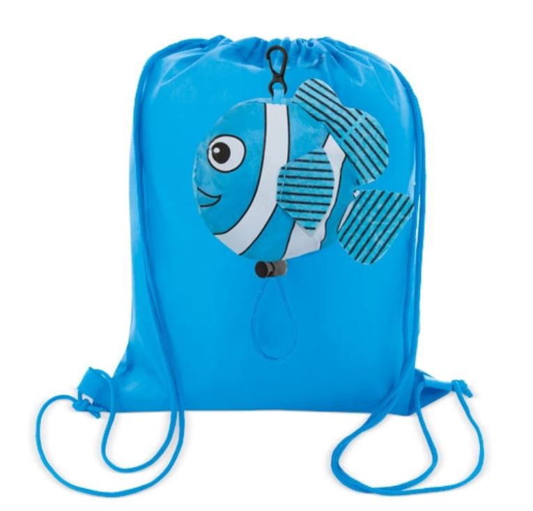Детская сумка на шнурке "Рыбка" с логотипом