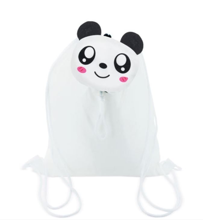 FOLDABLE BACKPACK " PANDA " WITH LOGO