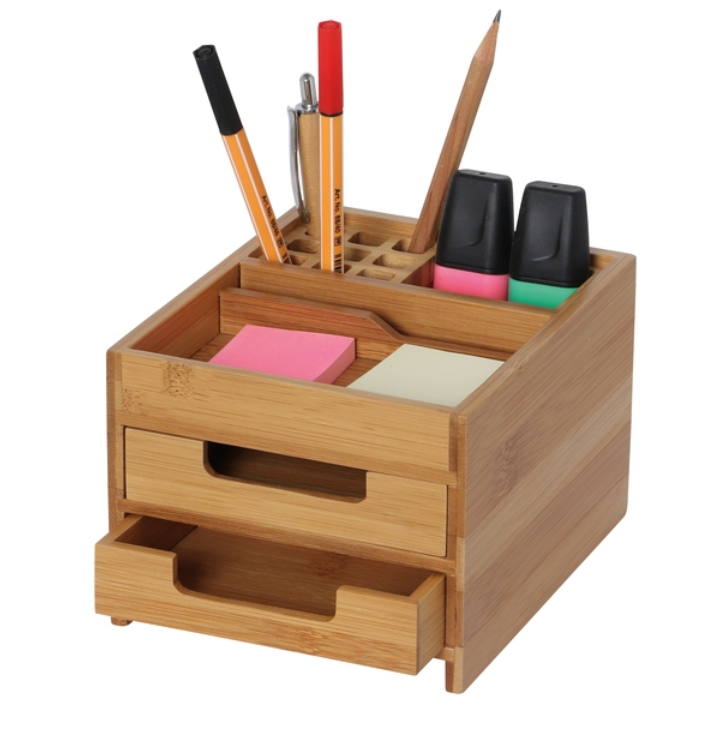  Desktop bamboo box with your logo