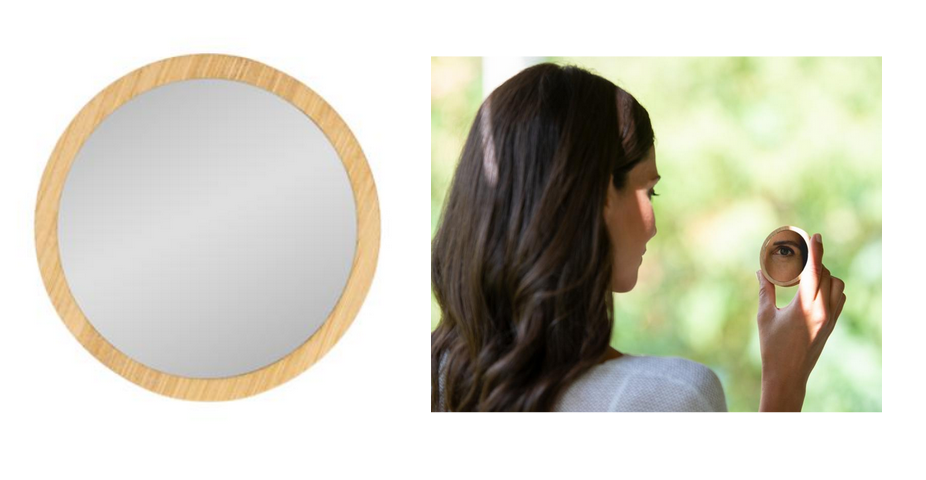 Bamboo mirror with your logo