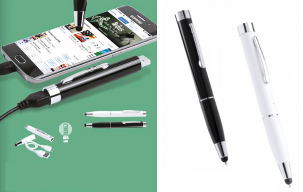 Touch pen with power bank	