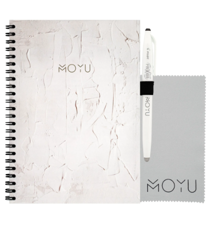 MOYU ERASABLE NOTEBOOK RING BINDER A5 "WHITE WONDER"