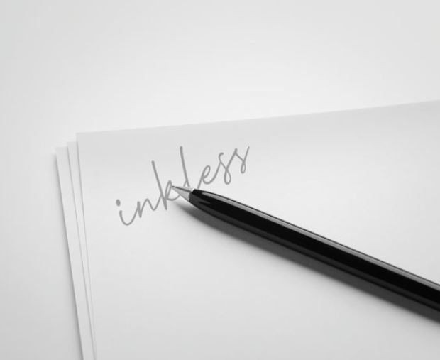 Beztintes pildspalva "INKLESS" ar logo
