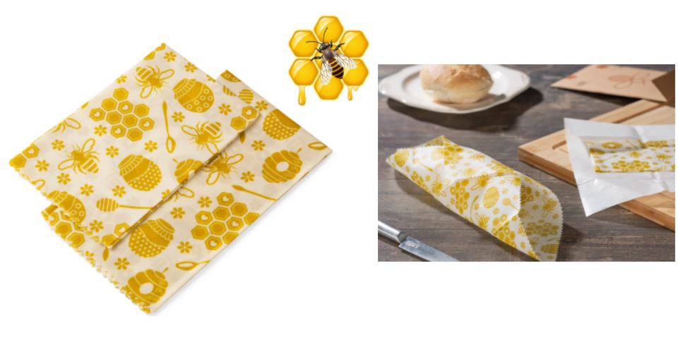 Beeswax food wraps set BEES