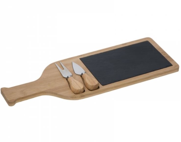 CHEESE CHOPPING BOARD WITH SLATE PLATE CALAIS