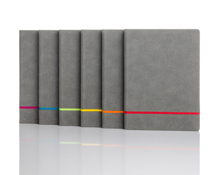 Eco friendly paper stone notebook-Rainbow with logo