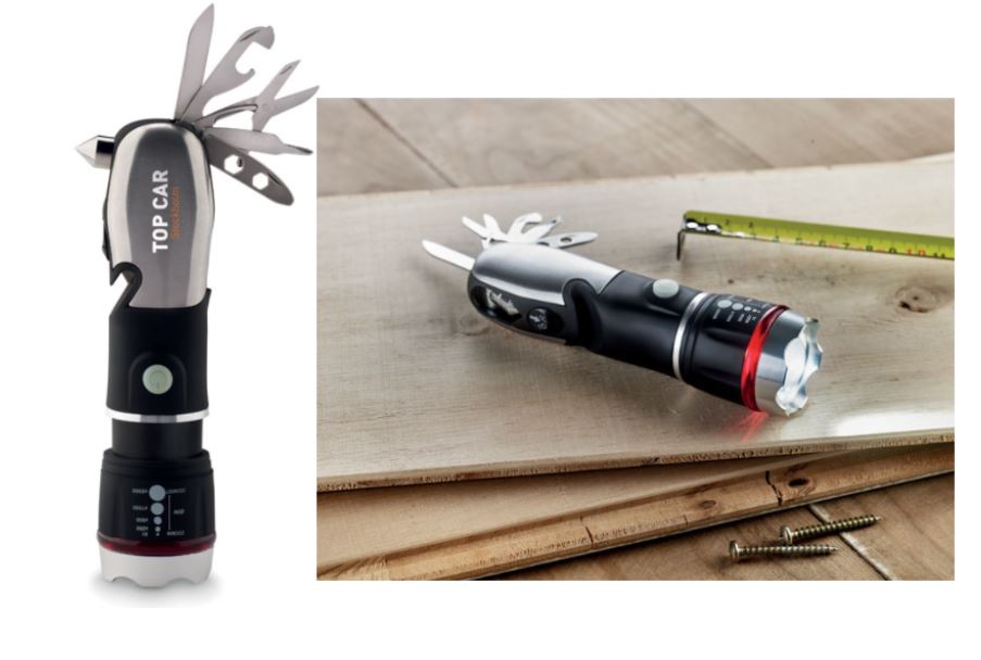 Multi-tool "HAMLIGHT" includes 9 tool functions with logo