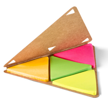 Environmentally friendly sticky note set