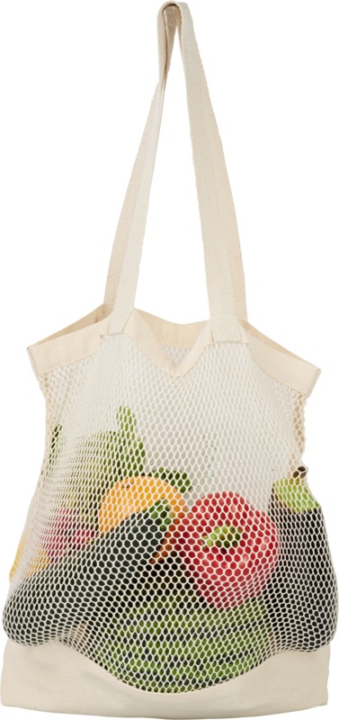 Mesh cotton tote bag-Maine