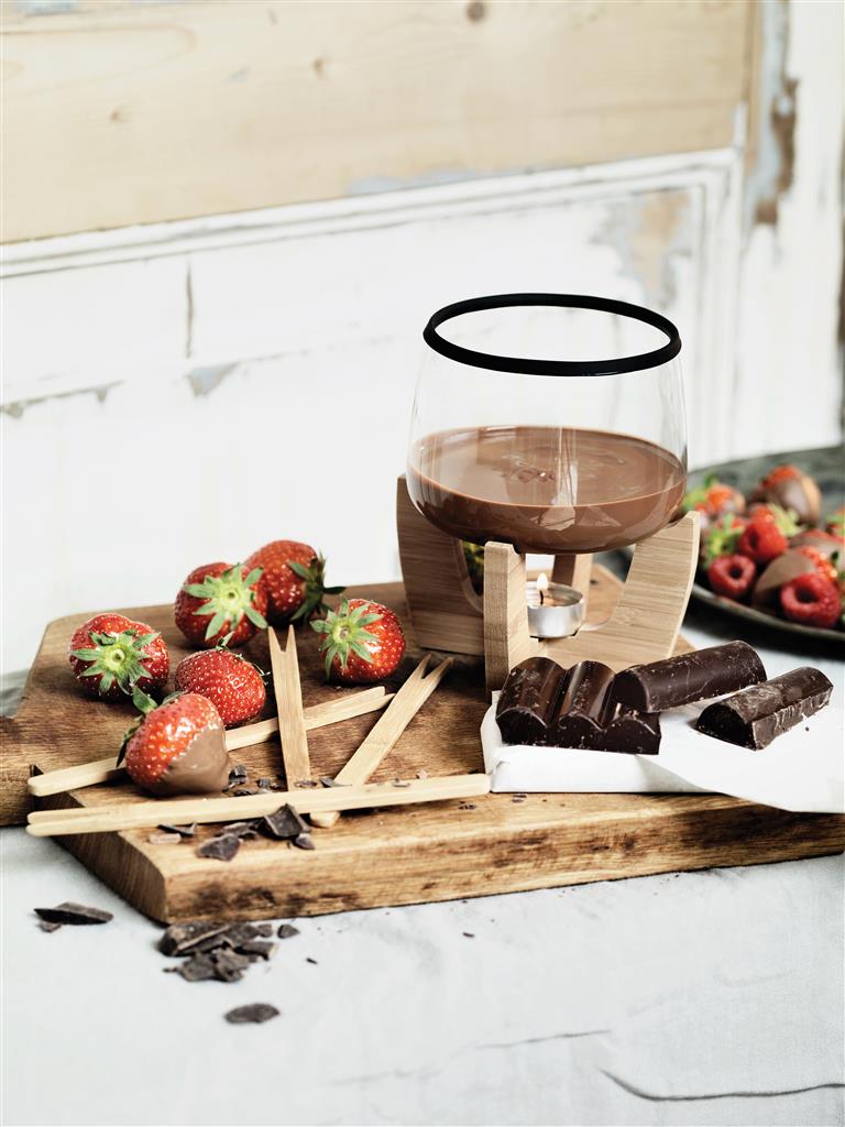 Cocoa chocolate fondue set