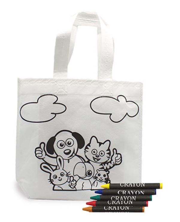 Krāsojama iepirkumu soma bērniem "PETS" ar krītiņiem