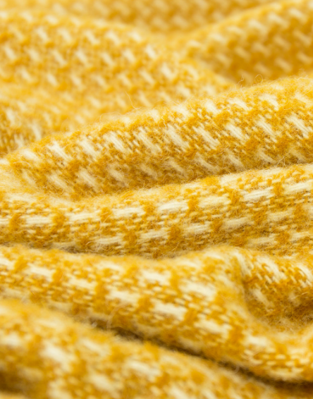  Mustard blanket from New Zealand sheep wool 