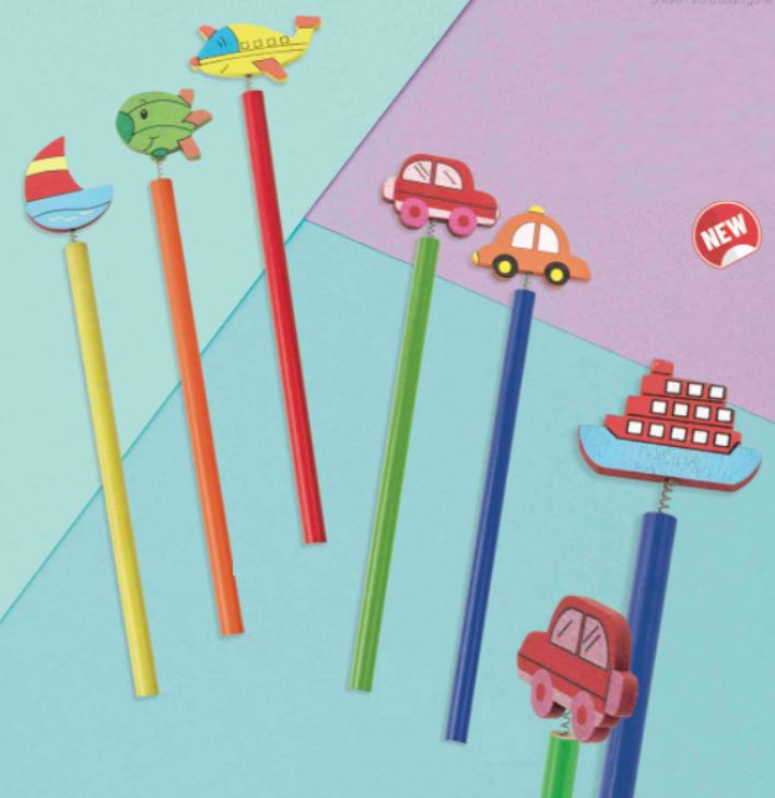 Fun pencils for children with logo