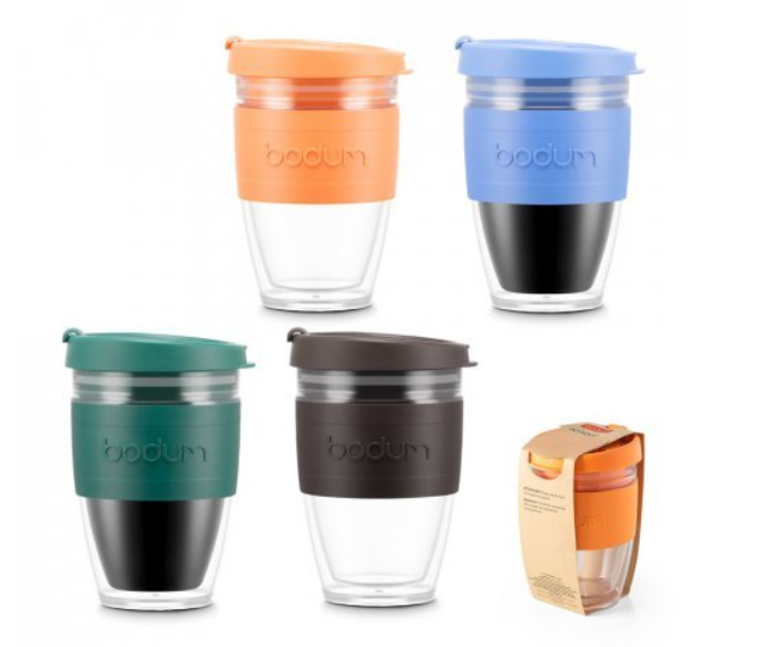 Travel mug with lid "Joy cup", 250 ml