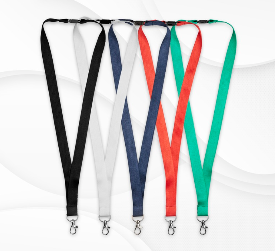 Julian bamboo lanyard with safety clip