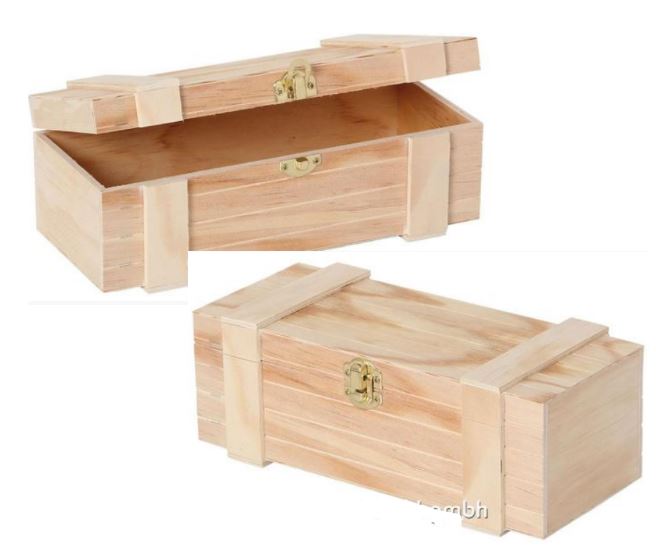 Wooden box with your logo on it