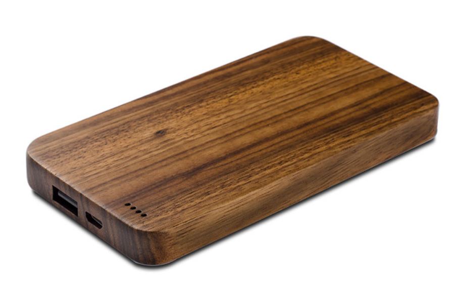  Natural wood power bank with logo