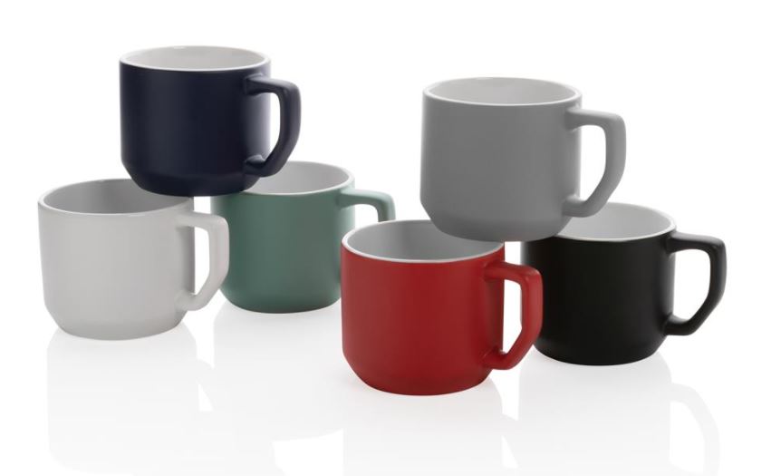 Ceramic mugs "Modern" 350 ml, with logo