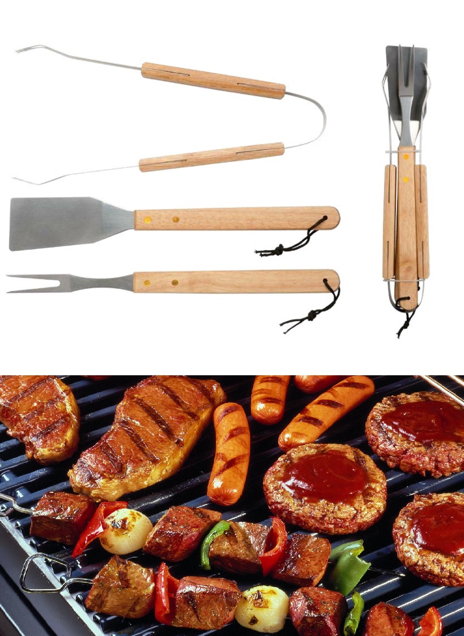 Grill accessories with logo