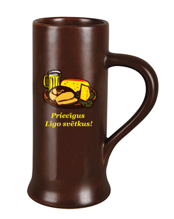 Праздничная пивная чашка с логотипом