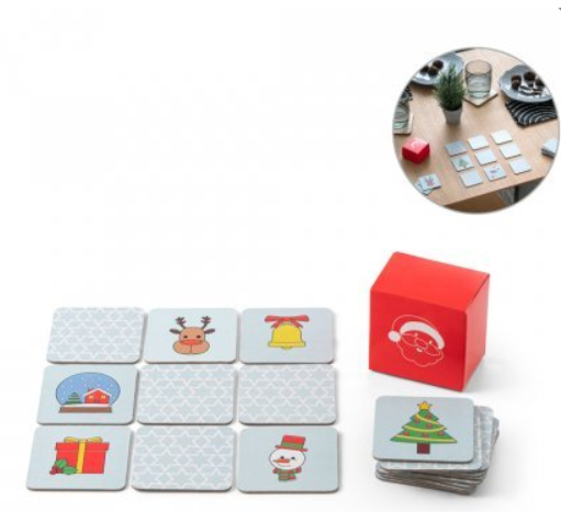 Memory game with Christmas figures