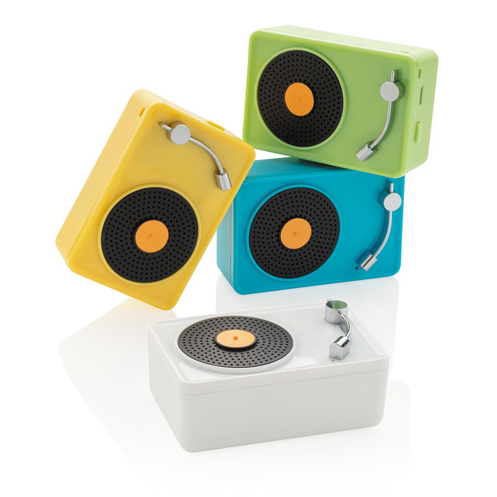 Trendy 3W wireless speaker with vintage look