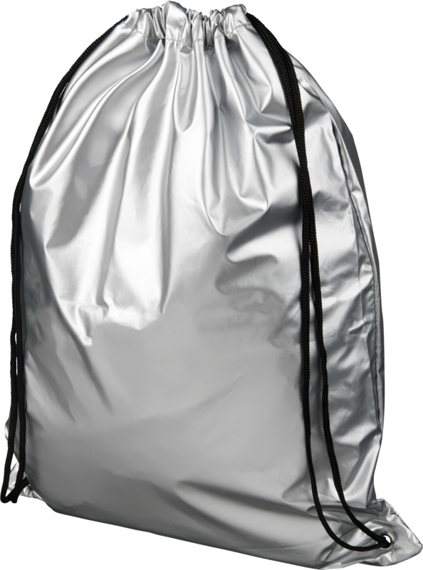 Must have shiny drawstring backpack- Oriole