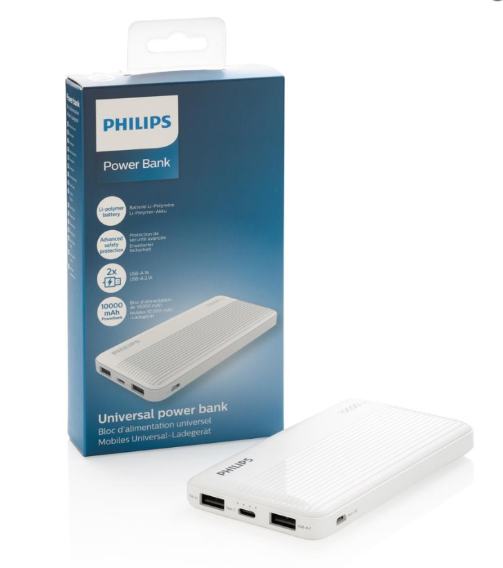 Philips 10.000 mAh slim powerbank 