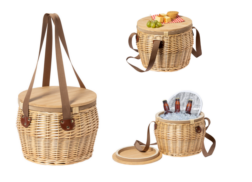 Cooler picnic basket with your logo