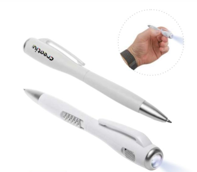 Шариковая ручка с логотипом и светодиодной подсветкой