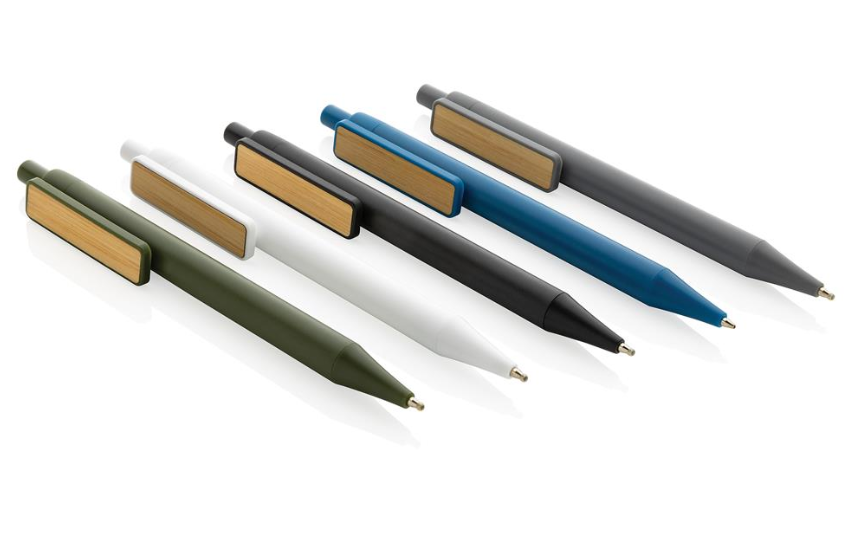 EKO Pildspalvas "RABS" ar bambusa klipsi un Jūsu logo uz tā
