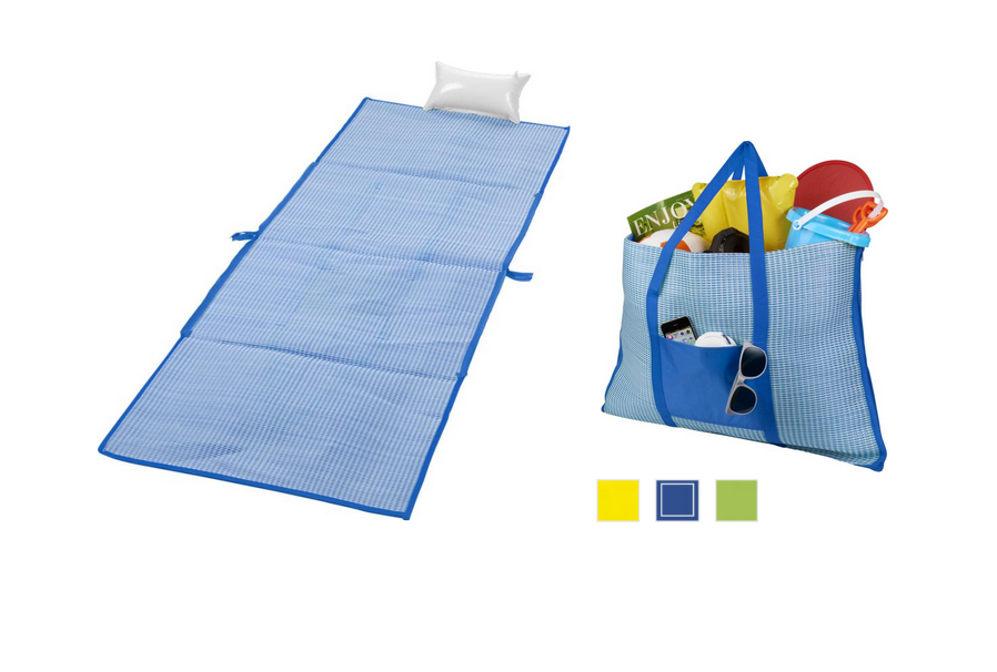 Bonbini foldable beach tote and mat