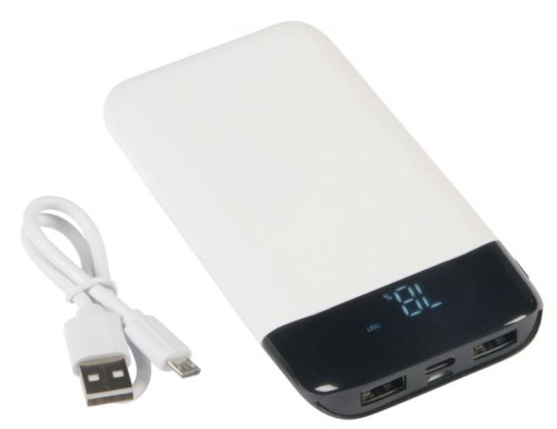 Powerbank 8000 mAh with charge level indicator