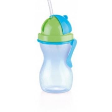 Bērnu pudele "Baby" ar salmiņu 300 ml