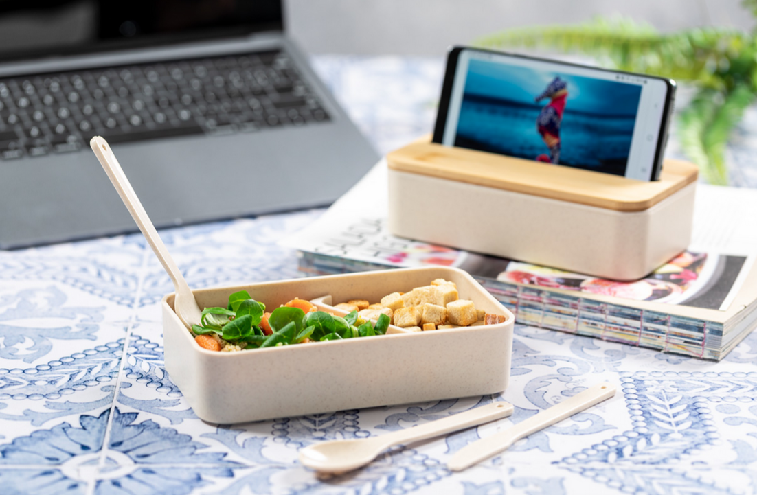 Lunch box "Grftan" with mobile phone holder  