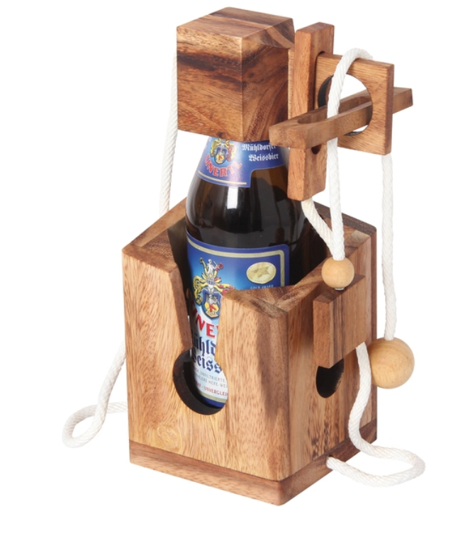 Wooden Bottle Puzzle