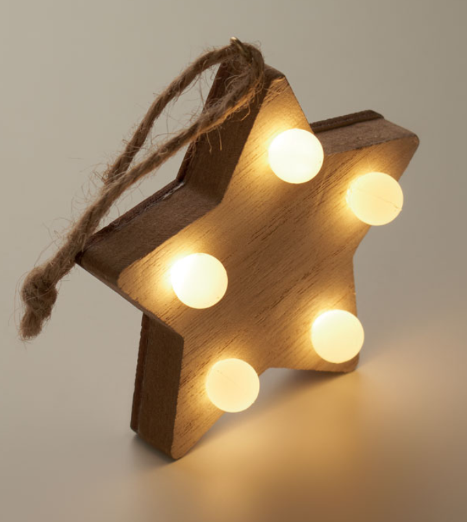 Christmastree decoration "Christmas star" with your logo