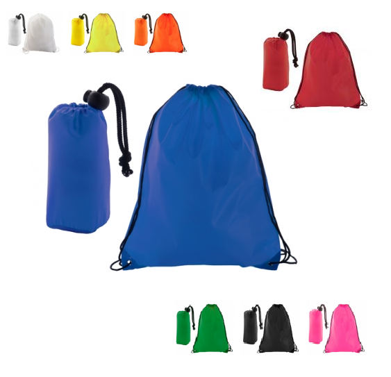 Foldable drawstring bag 