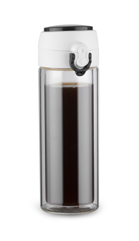 Glass bottle- VAKO for drinks with logo 260 ml