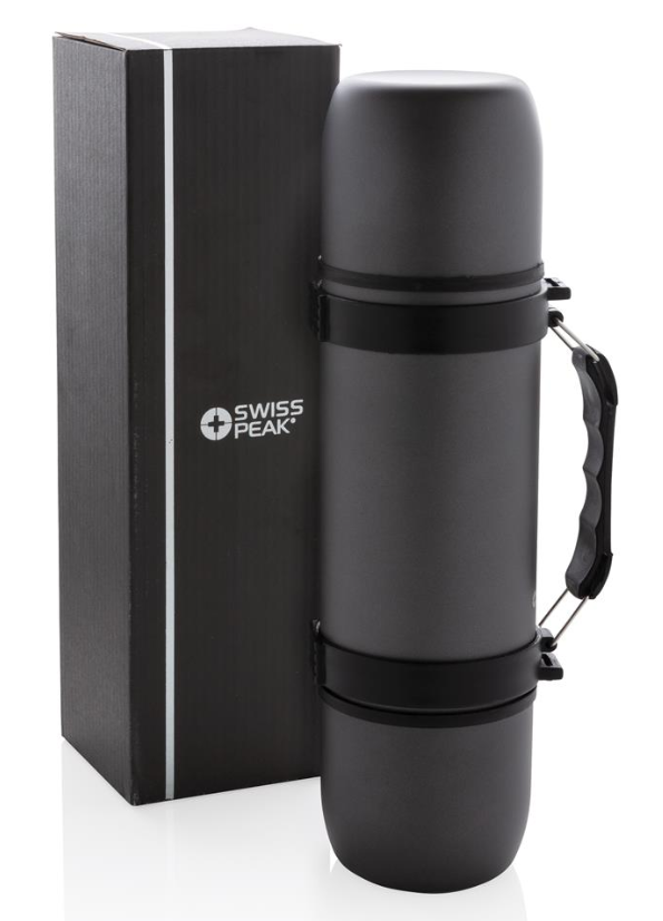 Vacuum flask with 2 cups