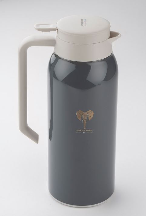 Termoss "Potti" aktuāli pelēkā krāsā ar logo, 1300 ml, 12h