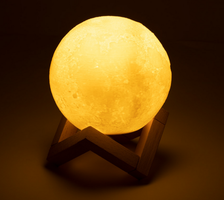 Tumbiņa-Speaker, gaismas dekors "MOON" ar Jūsu logo