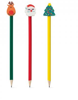 Christmas pencil with logo